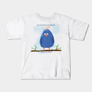 Bluebird of Happiness Kids T-Shirt